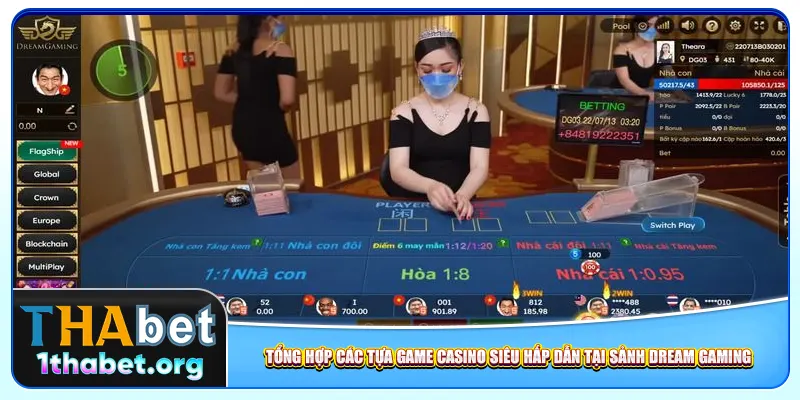 Tổng hợp các tựa game casino siêu hấp dẫn tại sảnh Dream Gaming